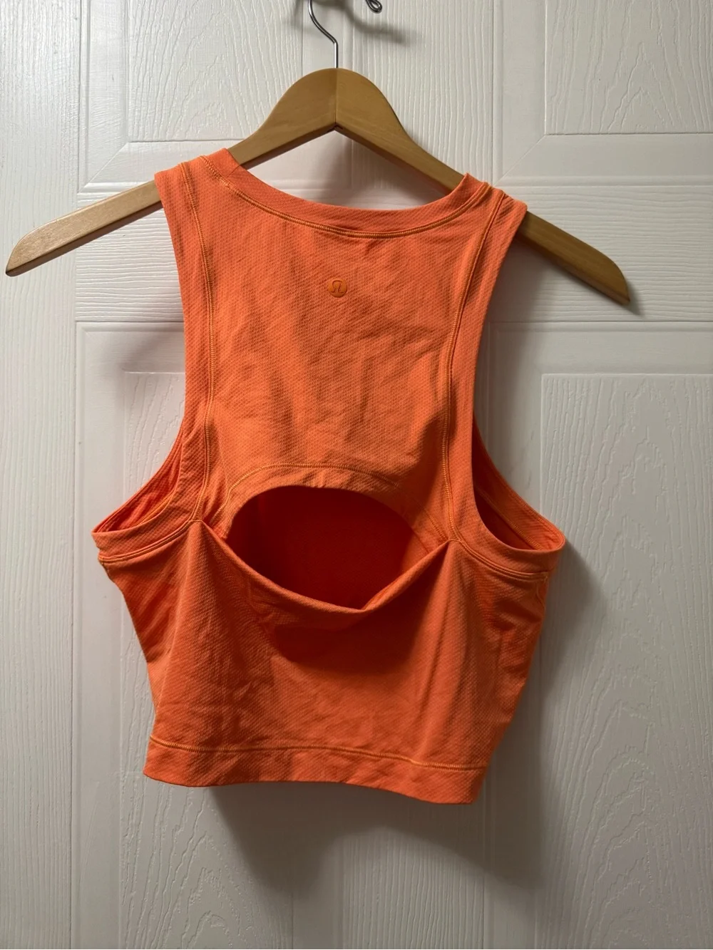 lululemon athletica Bright Orange Cropped Tank